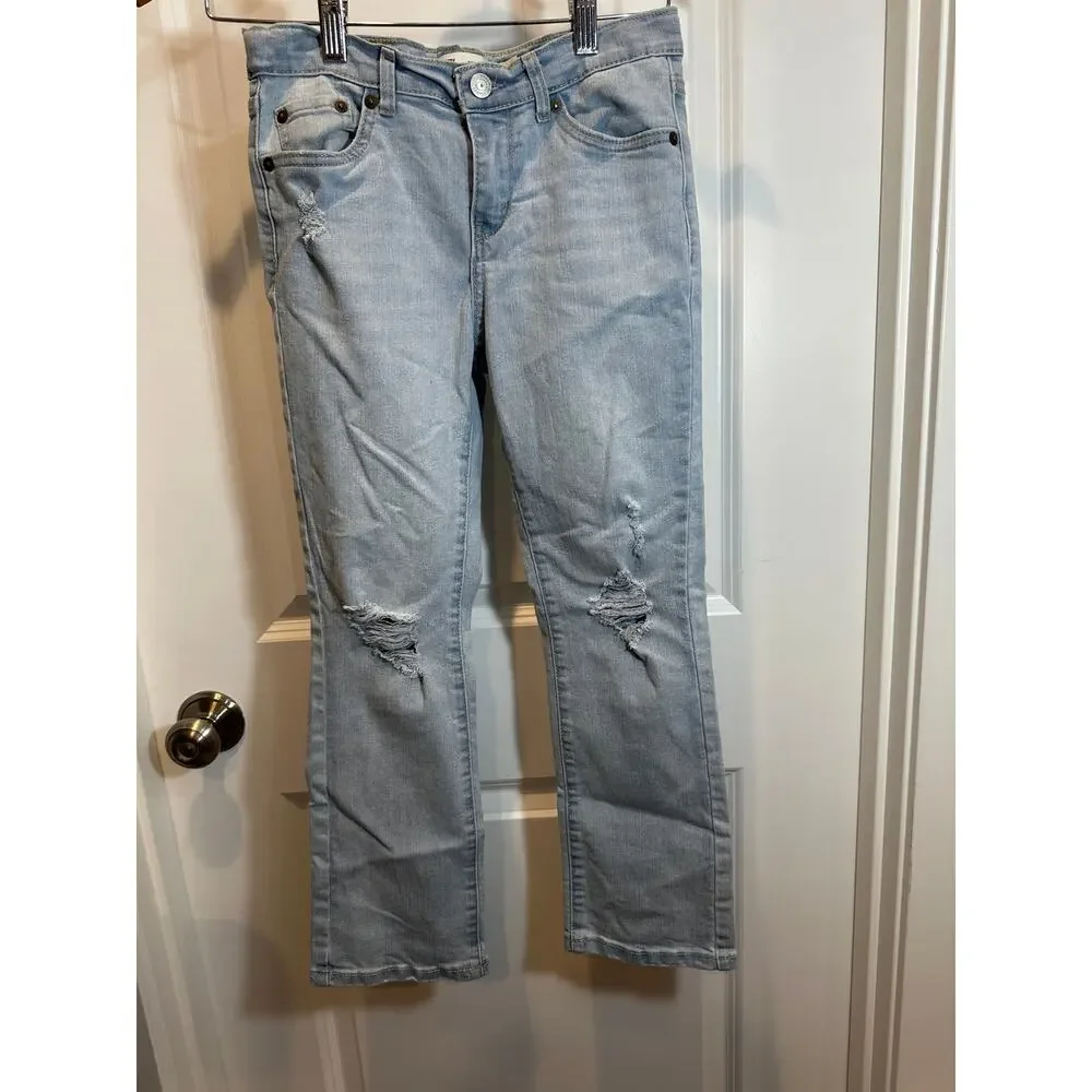 Levi’s Boot Cut Distressed Size 10 Regular Girls